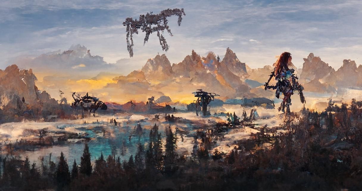Horizon Zero Dawn Inspired Landscape
