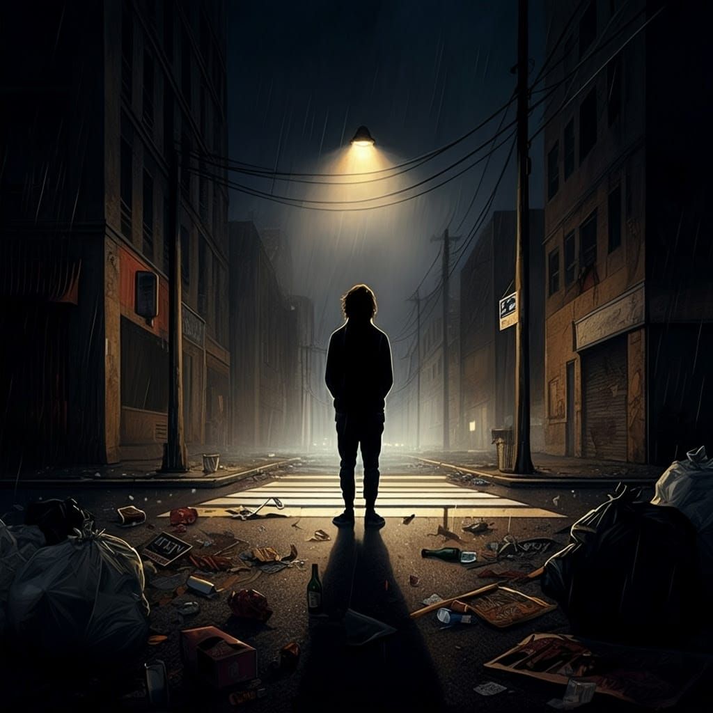 Struggle Against Addiction in a Gritty Urban Landscape