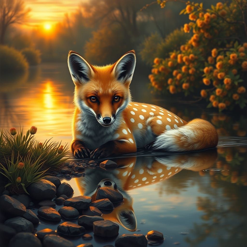 Fox in Dots