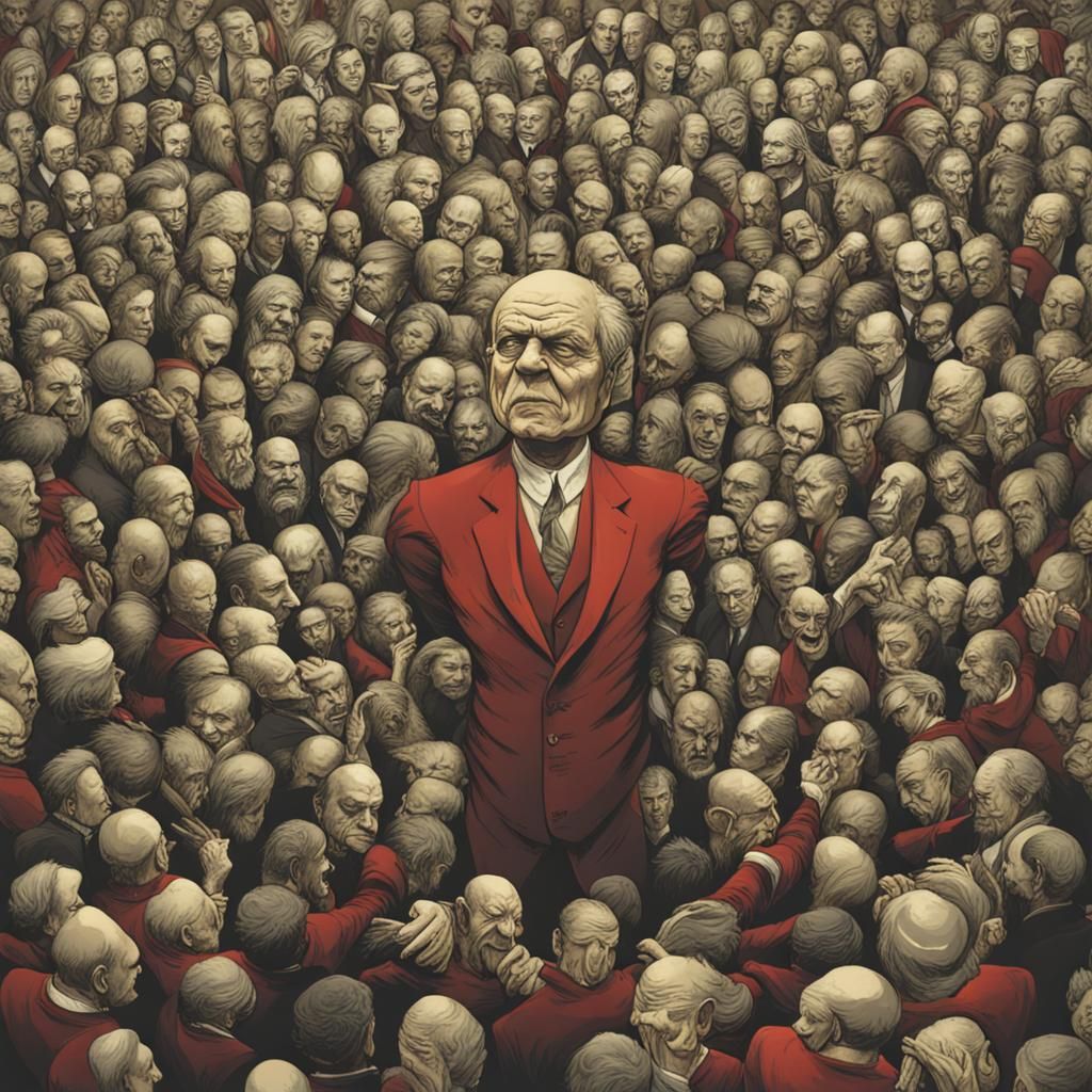 Abstract Concept of Greed