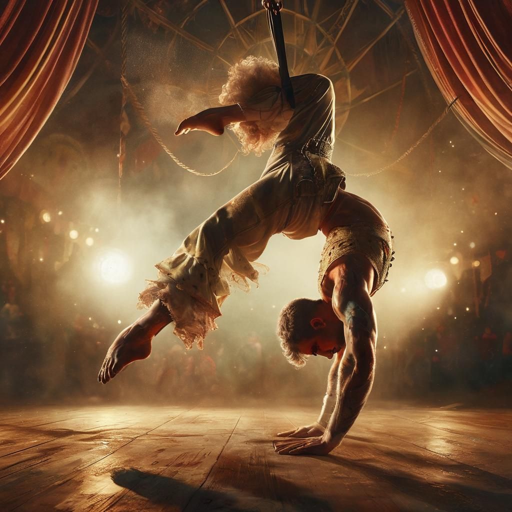 Circus Acrobat Performing Concept Art