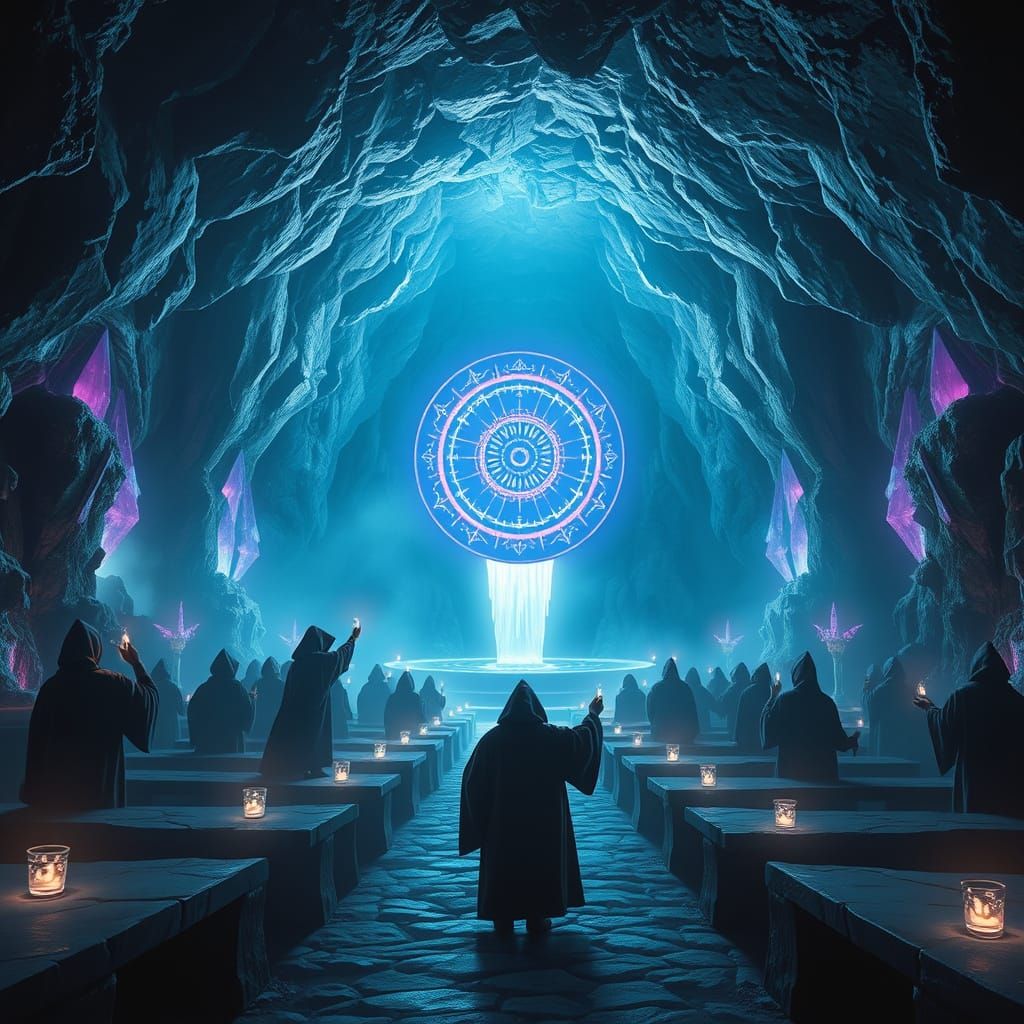 Mystical Cave of Ancient Magic and Wonder