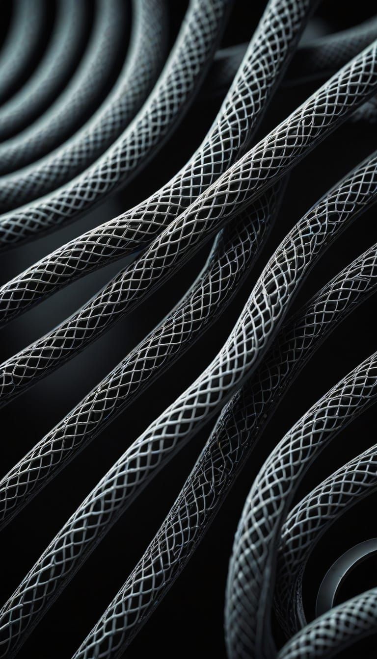 Intricate Velcro Mechanisms in High-Contrast Close-Up