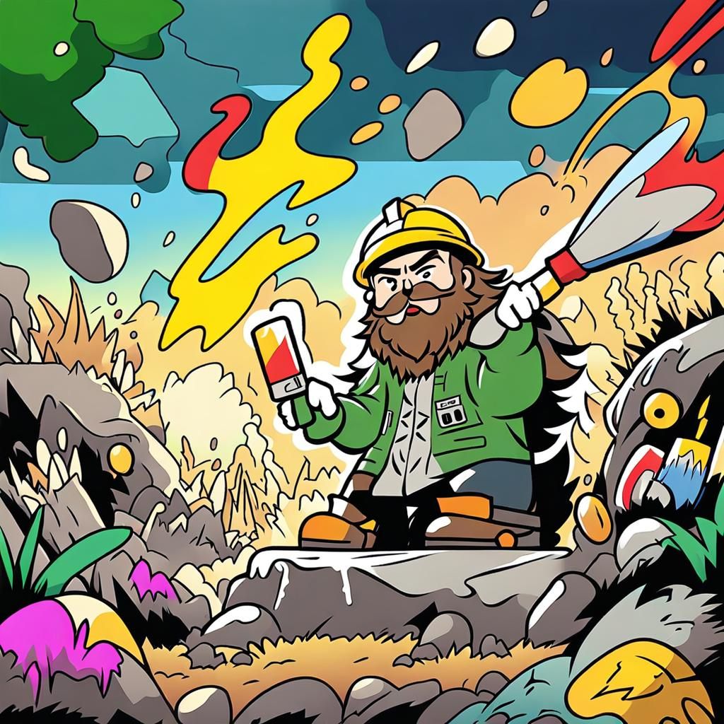 Anime Geologist Celebrates with Sparkling Wine