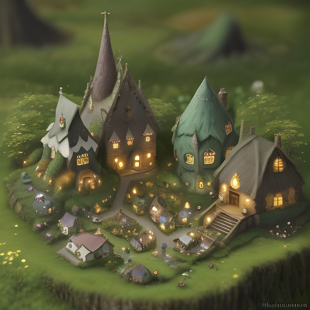 Tilt-Shift Irish Village Populated by Fairies