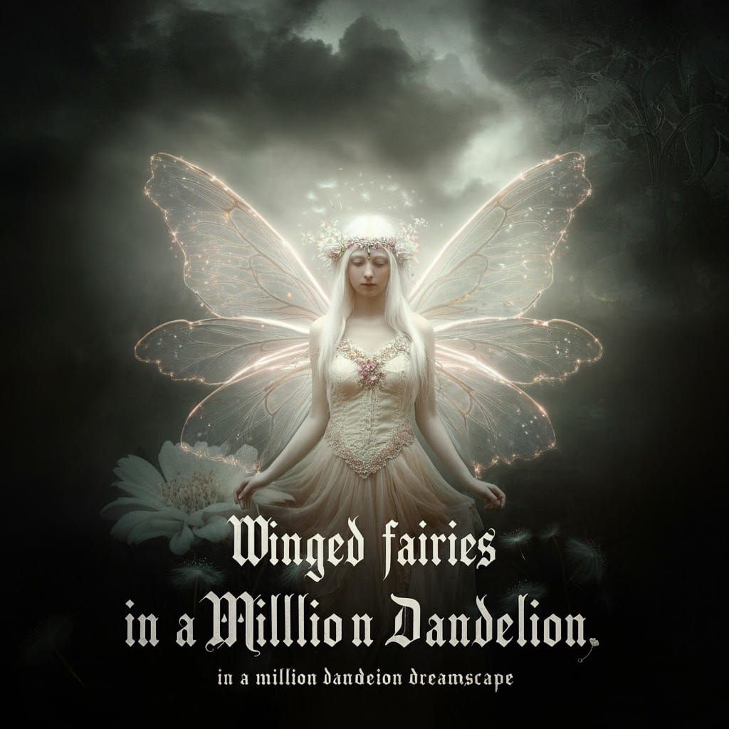 Ethereal Fairy in Dreamscape, Art Nouveau Style