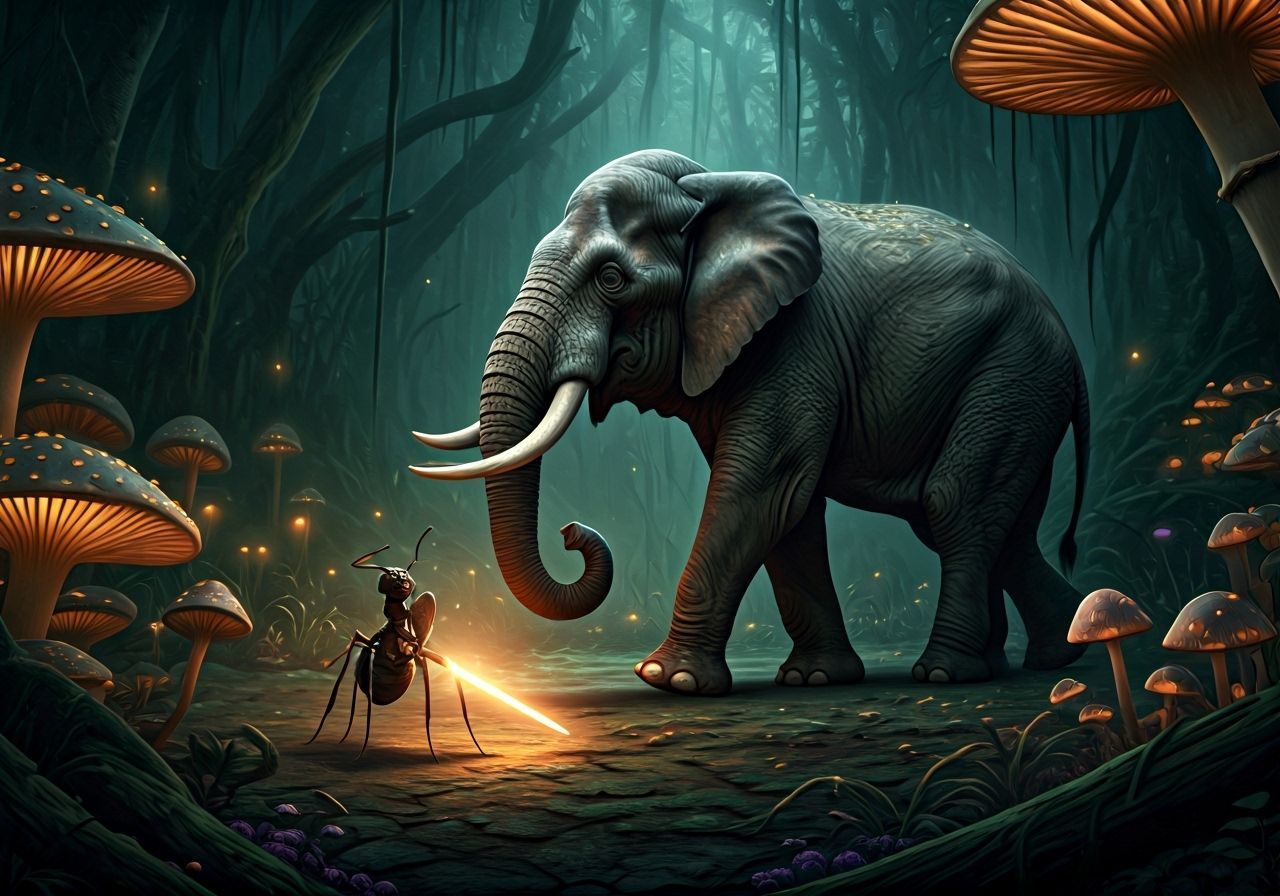 Armored Ant's Triumph in Enchanted Jungle