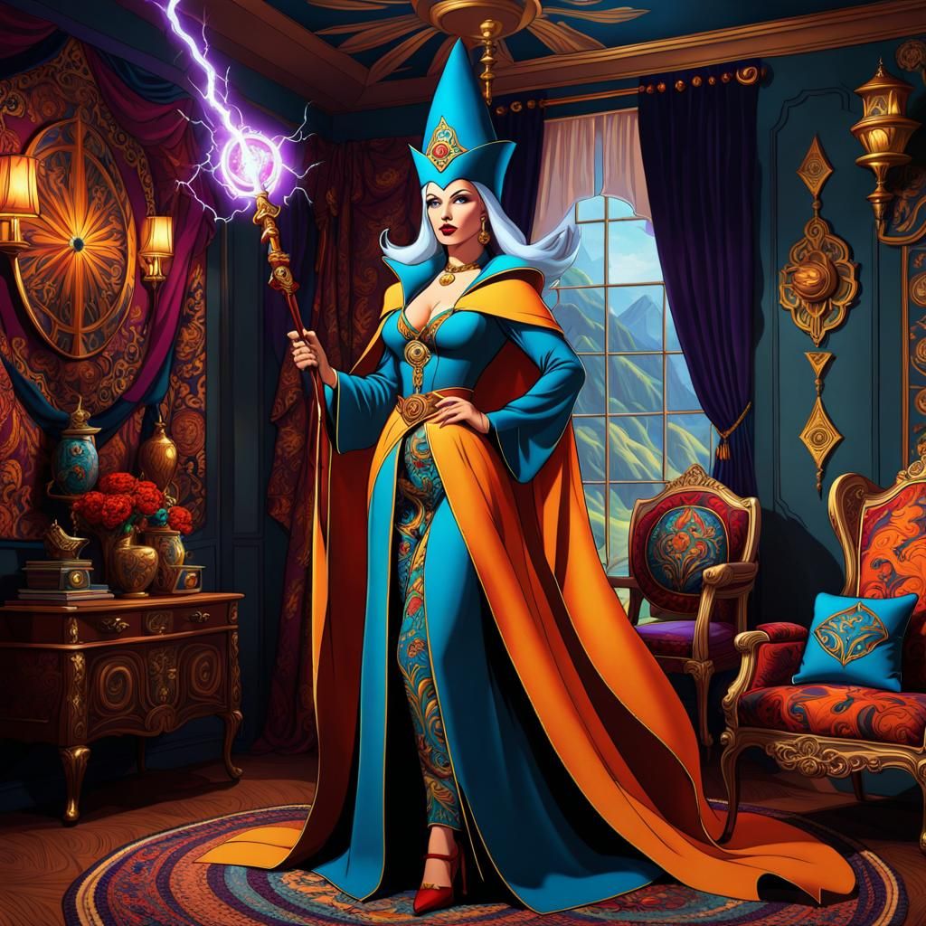 Hanna Barbera Sorceress with Thunder Staff