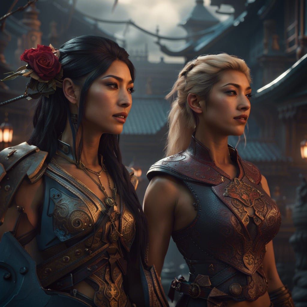 Composite Portrait in Detailed Matte Painting Style