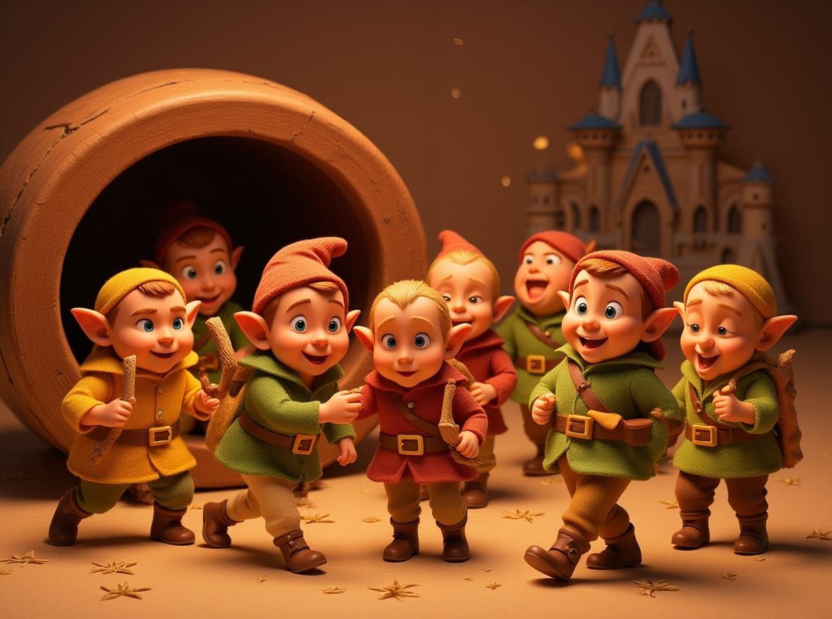 Whimsical Pencil Shaving Dwarfs Emerge From Vintage Sharpene...