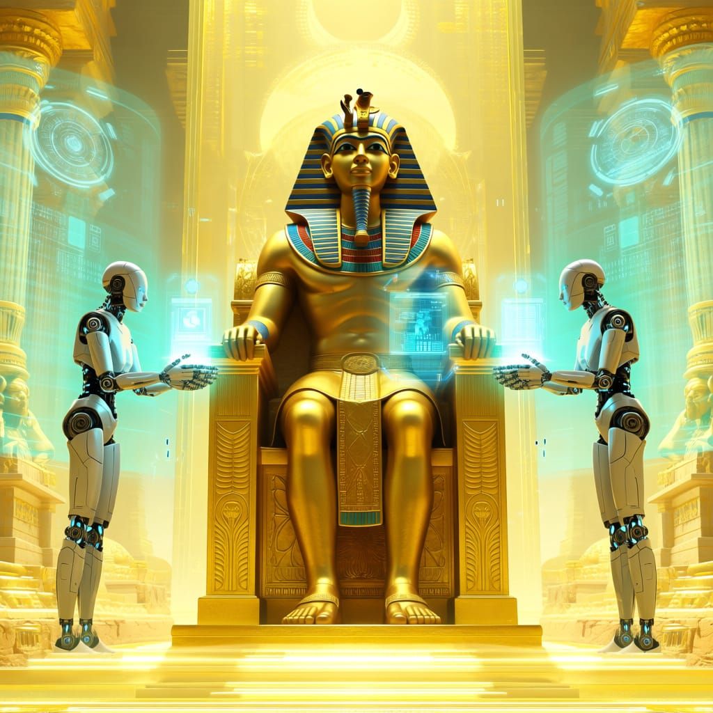 Pharaoh Meets Androids: History Meets Futurism