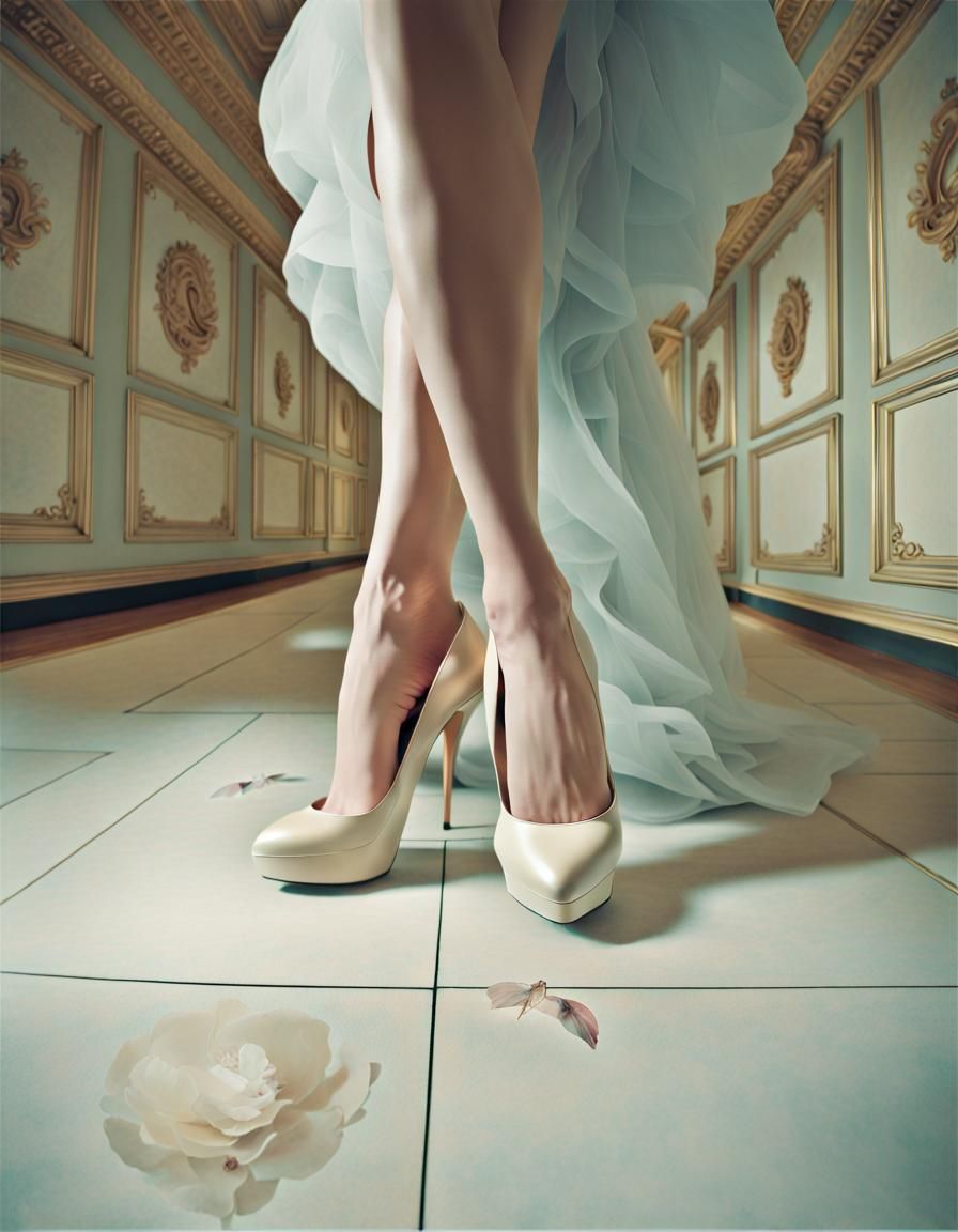 Elegant High-Heel Shoes: Fine Art Photography