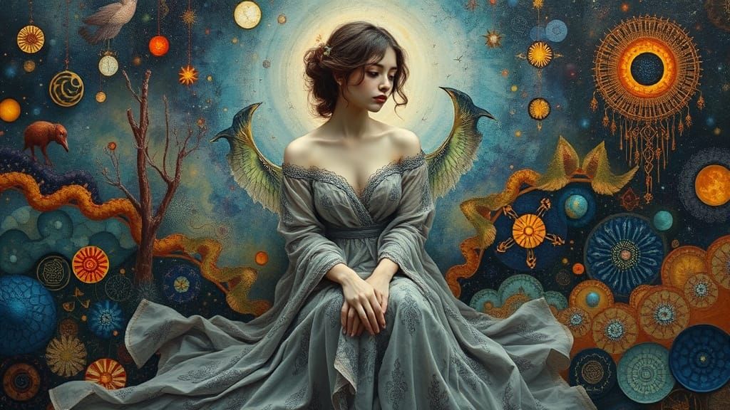 Surreal Figure Embodies Liminal World Aesthetic