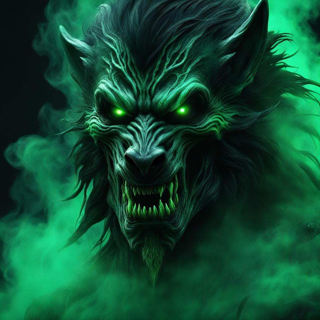 Werewolf Undead Aura in Dreamlike Dead Forest