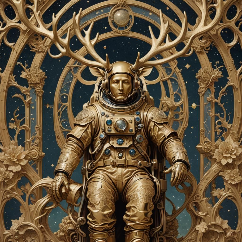 Gold astronaut
