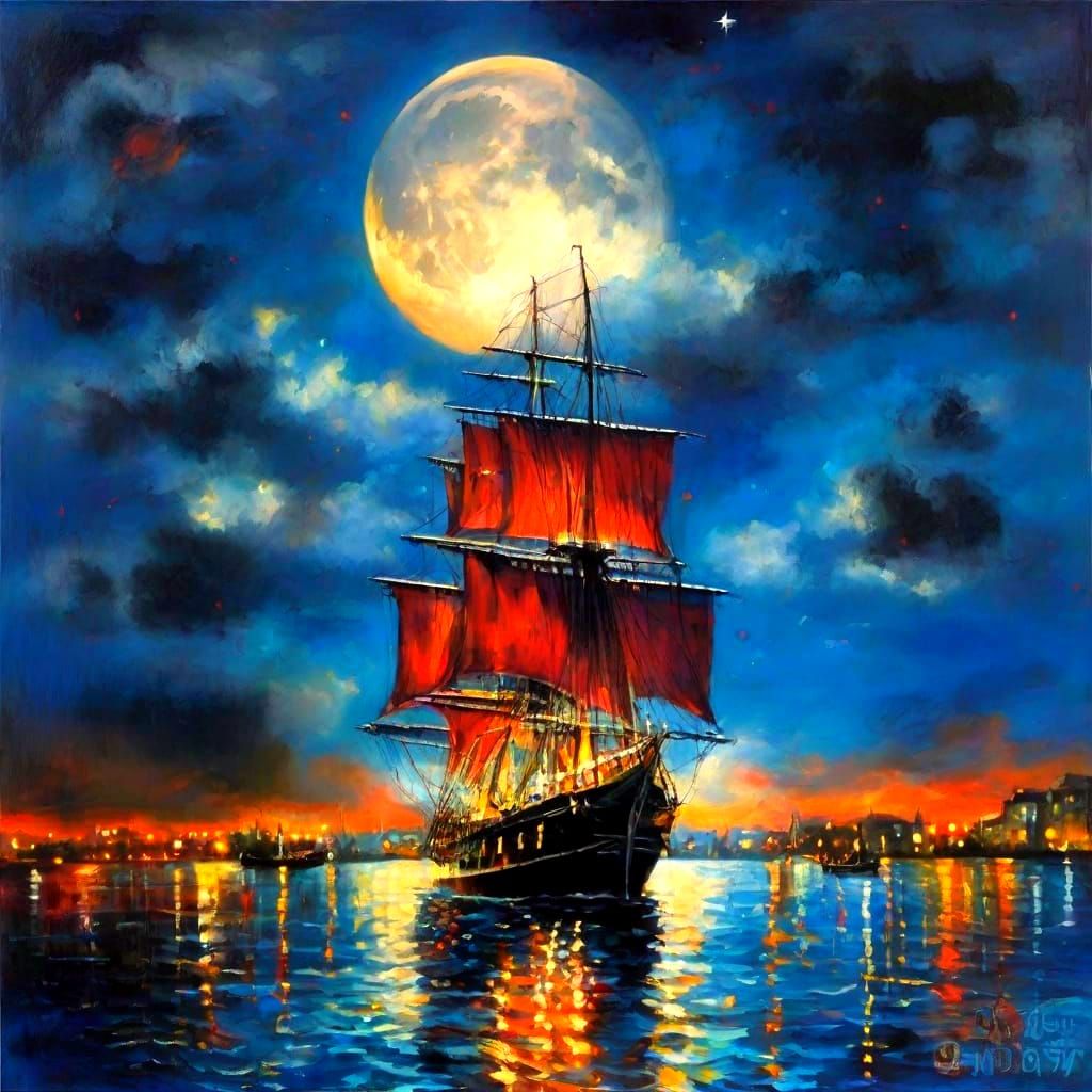 That old devil moon, Shining down on me and you