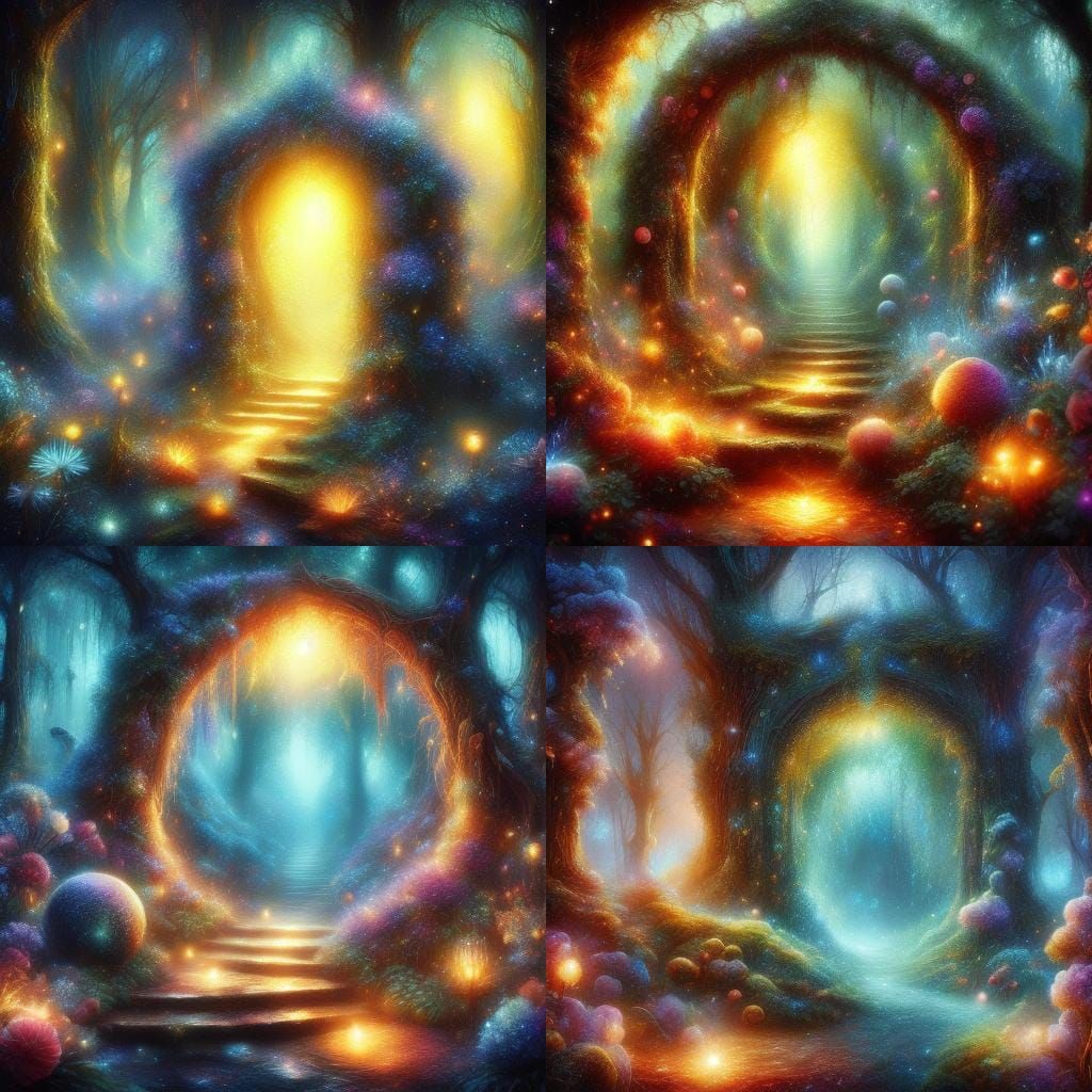 Magical Portal to the Fae Realm: Fantasy Art