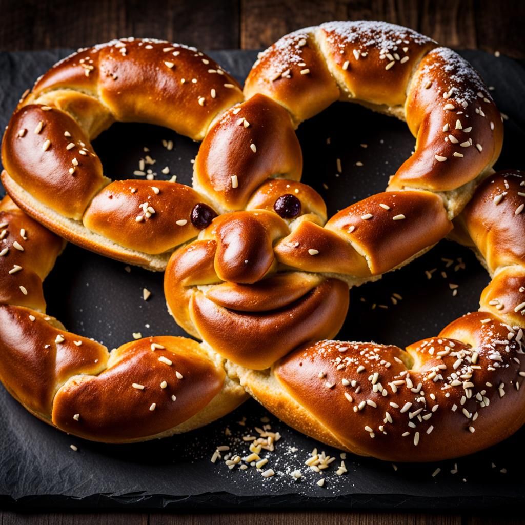 Pretzel with a Face