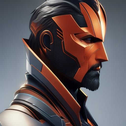 Deathstroke Portrait in Hyperdetailed Digital Art Style
