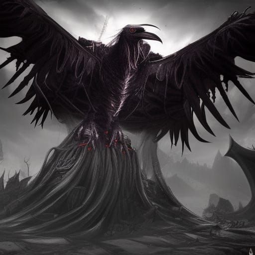 Demonic Raven Leader in Medieval Arena
