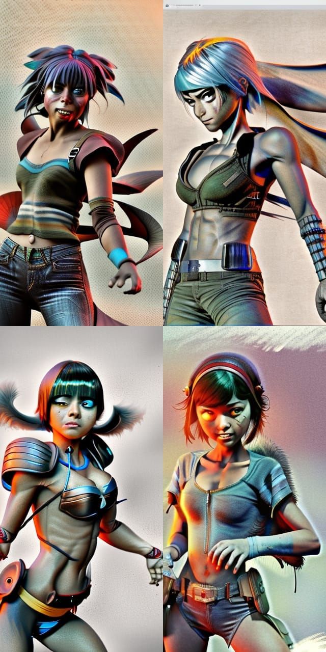 Dakota Kai as Mad Harriet in Comic Book Style