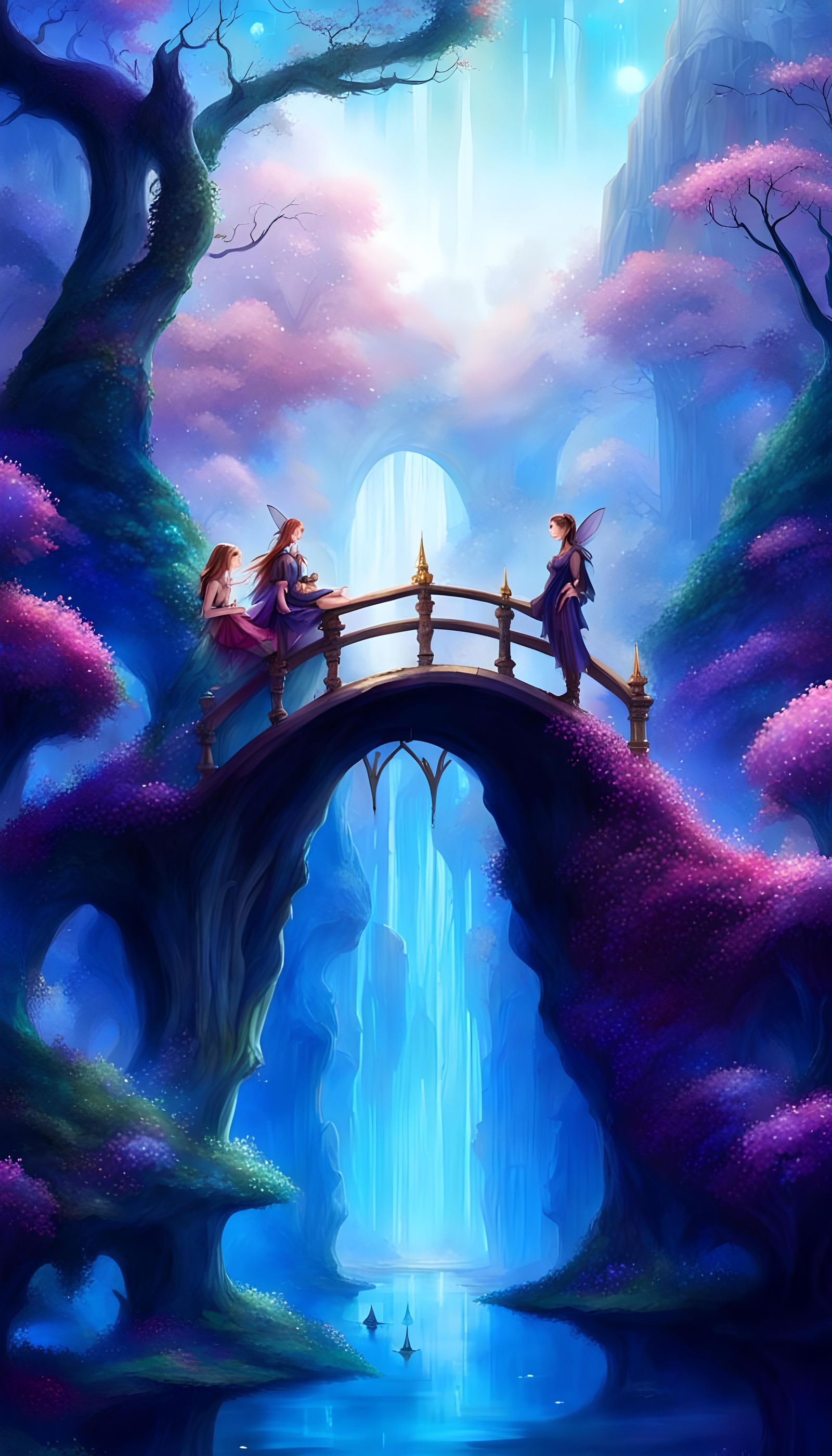 Fantasy fairy world 🟣🔴🟡🟢