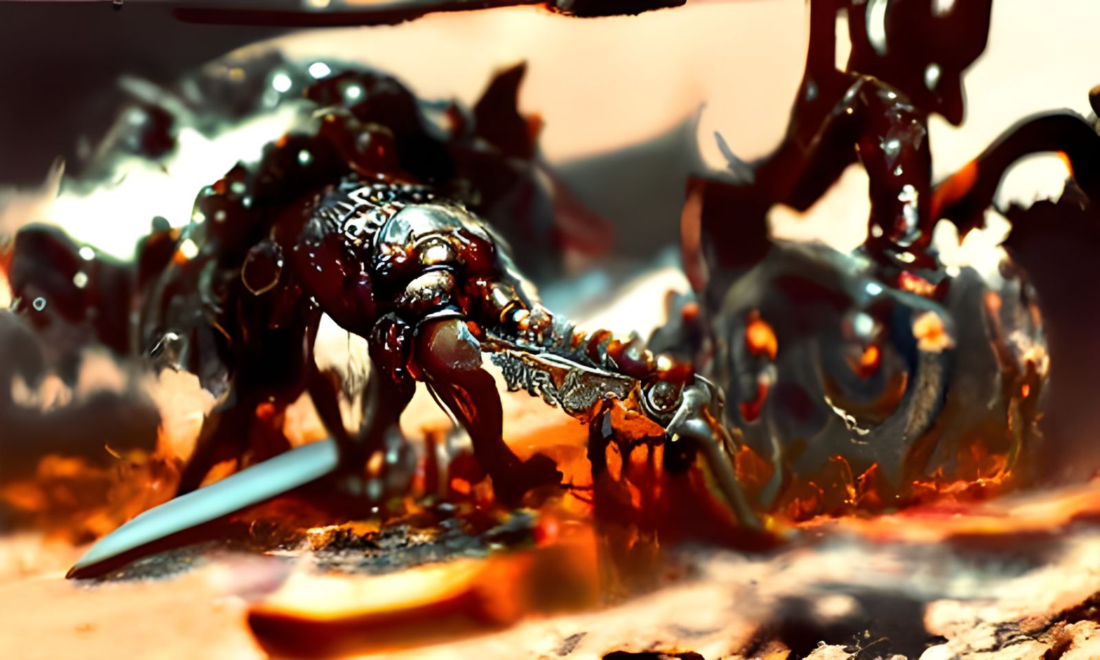 Heathen Gladiator vs a beast of the Orbital Plates