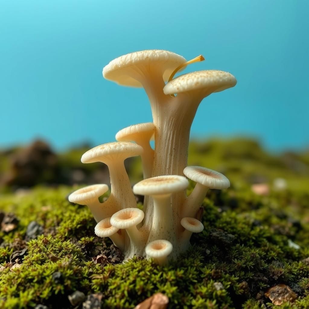 Detailed Mycelium Network Visualized by AI