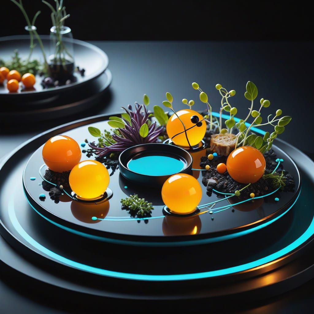Deconstructed Molecular Gastronomy in a Hyperrealistic Style