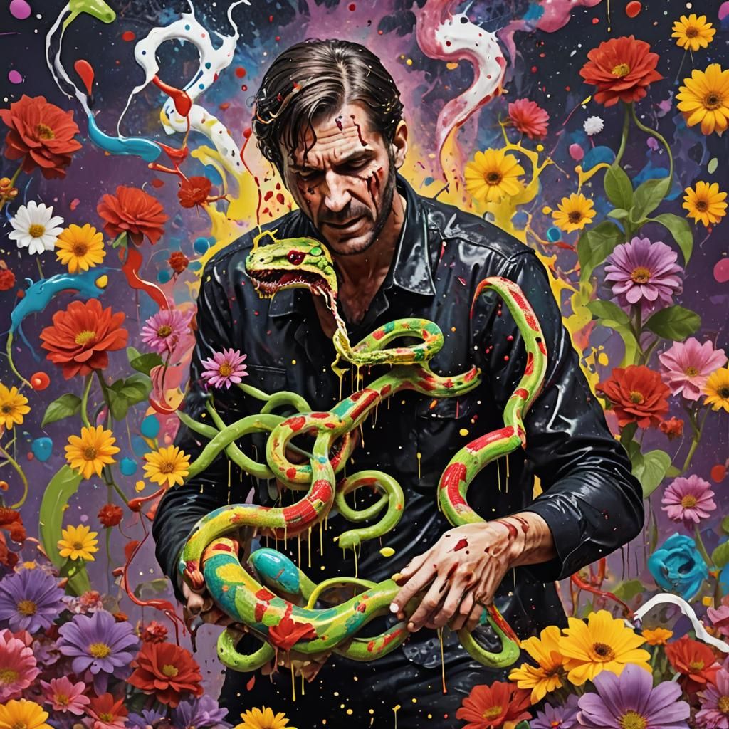 Existential Crisis: Slime Art Snake Ritual