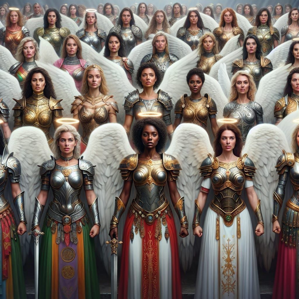 Warrior Angel Army Ready for Battle