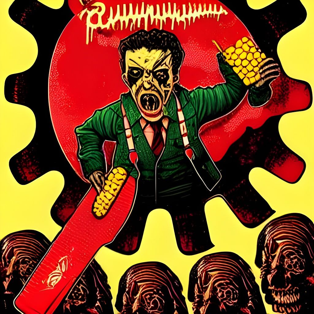 Disturbing Festive Corn Spatulas: A Horror Art Piece