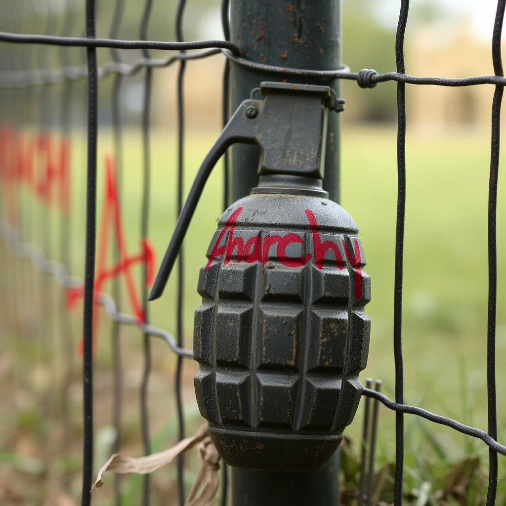Hand Grenade and Anarchy Symbolism