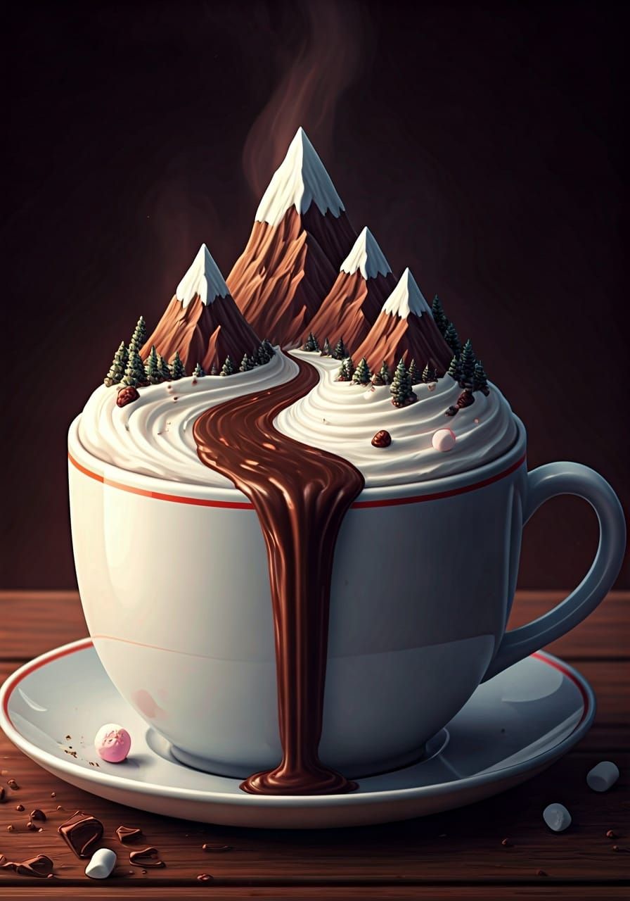 Hot Chocolate Mountain: A Breathtaking Winter Treat