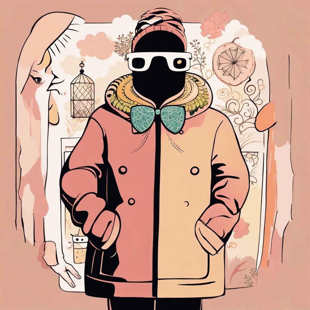 Abstract Art in Maximalist Style with Fine Details