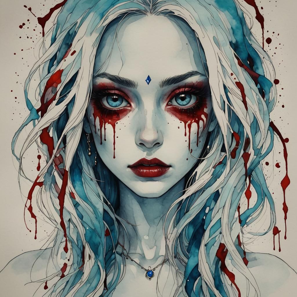 Demonic Eye Close-Up in Gemstone Colors