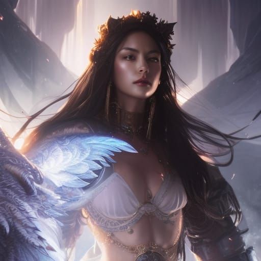 Icy Throne: Alchemist Portrait in Fantasy Art Style