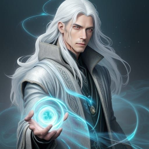 Ethereal Ezra Moonwhisper in Dreamlike Landscape