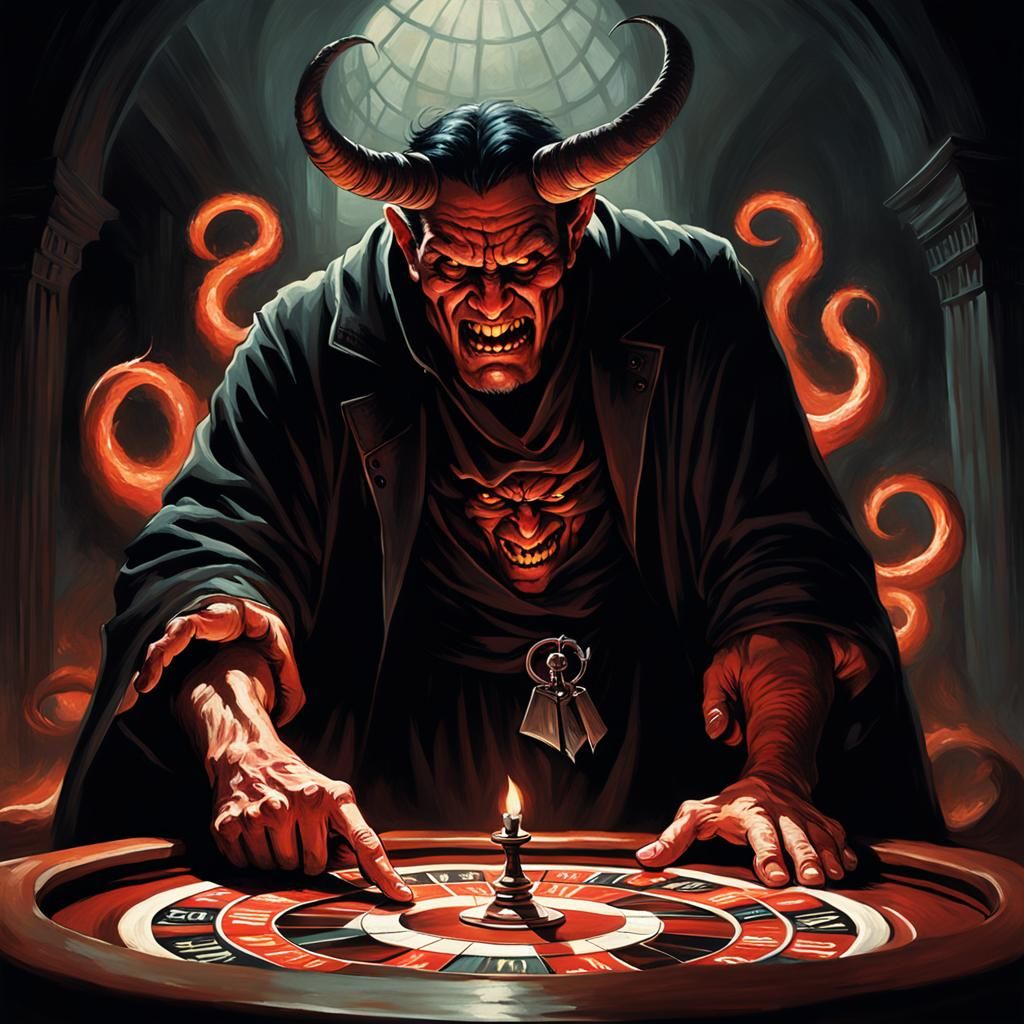 Man Bets Soul Against Devil in Sinister Style