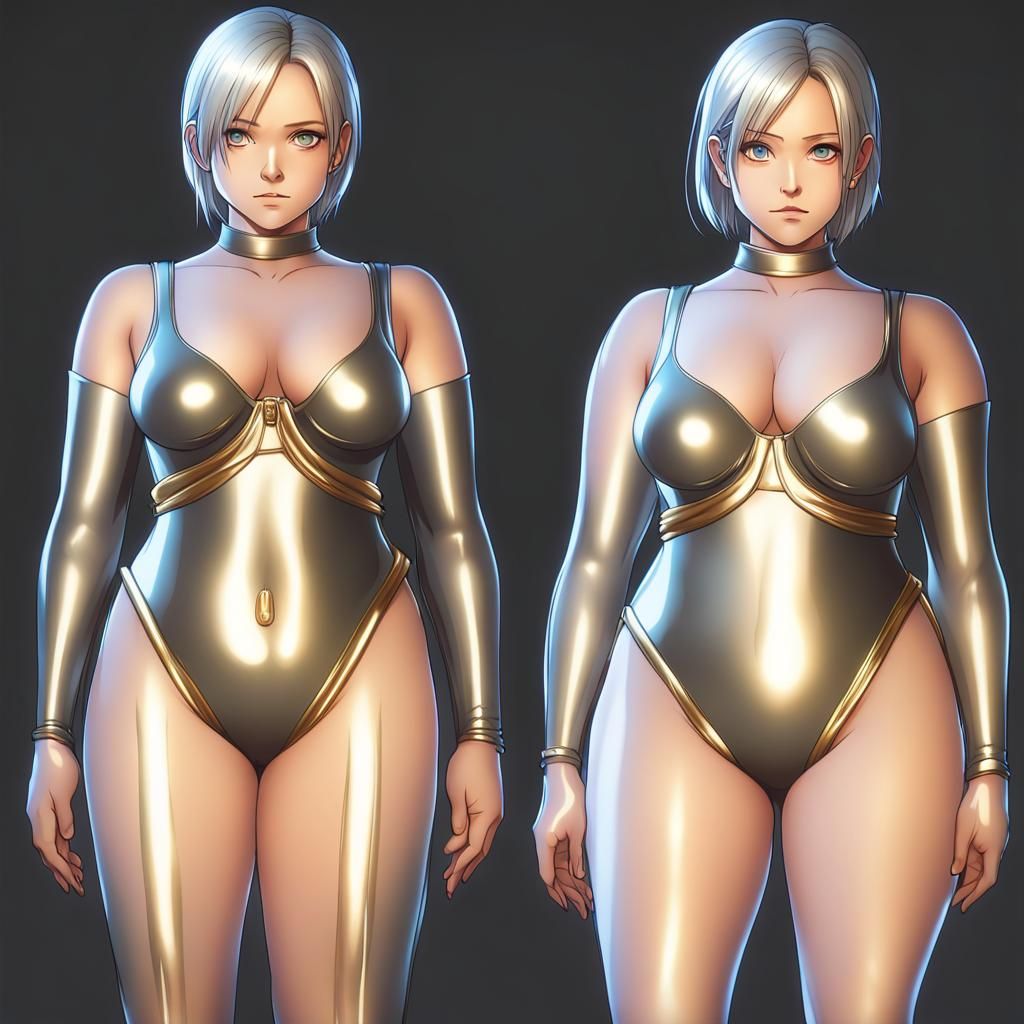 Gothic Android in Revealing Nightwear, Anime Key Visual