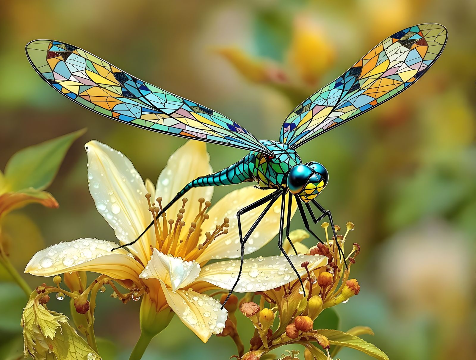 The dragonfly is a masterpiece of nature's artistry. Its sle...