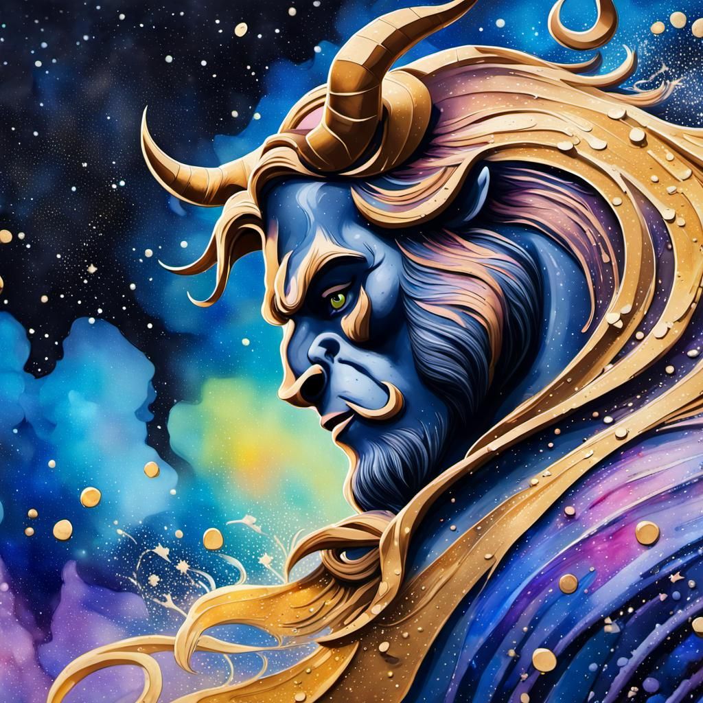 Beauty and the Beast Shimmering Night Portrait