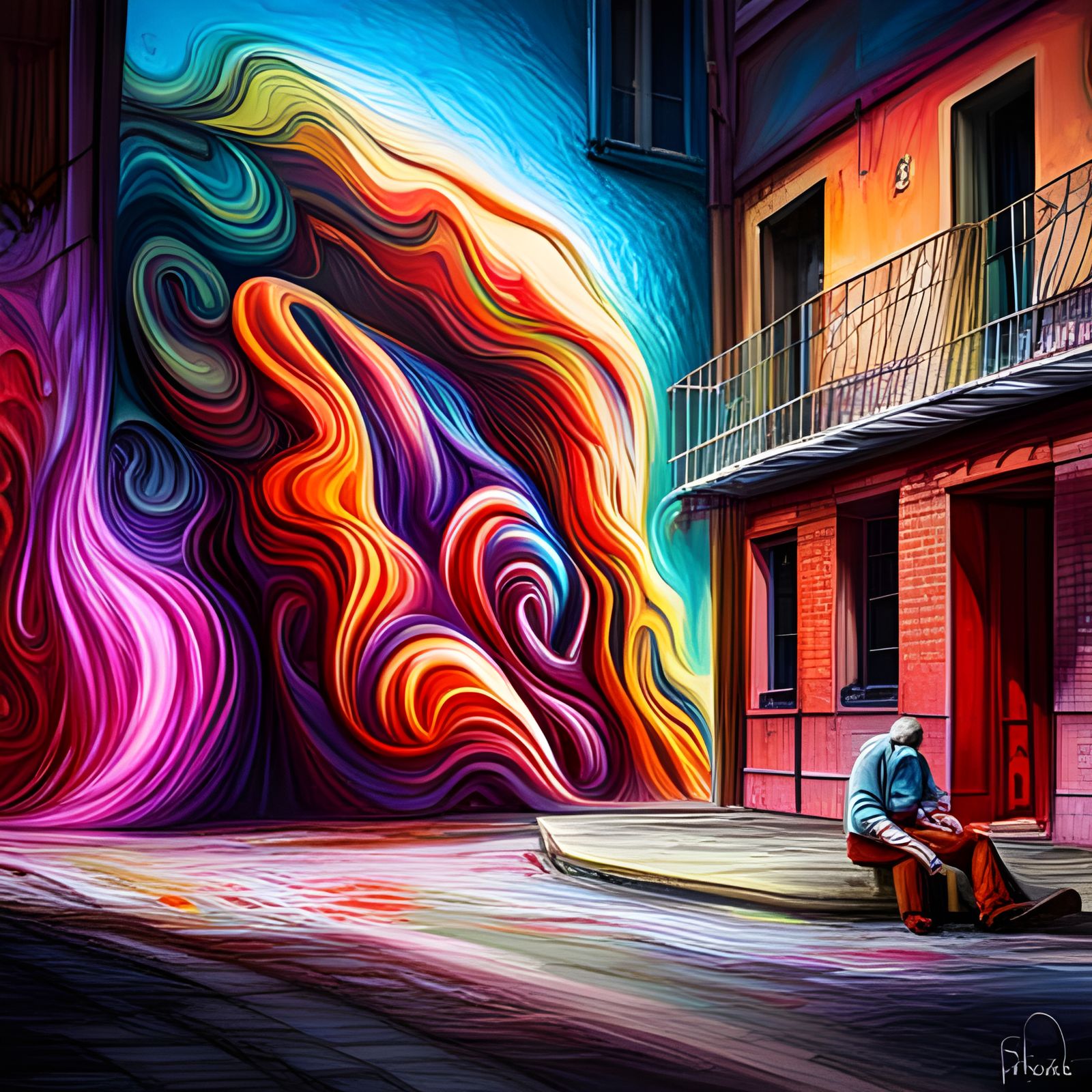 Wall of colours