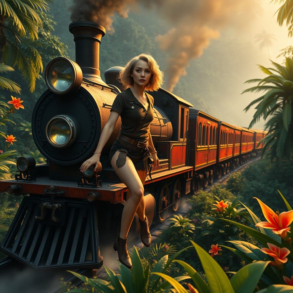 Star Trek-Inspired Woman Rides Vintage Train through Jungle ...
