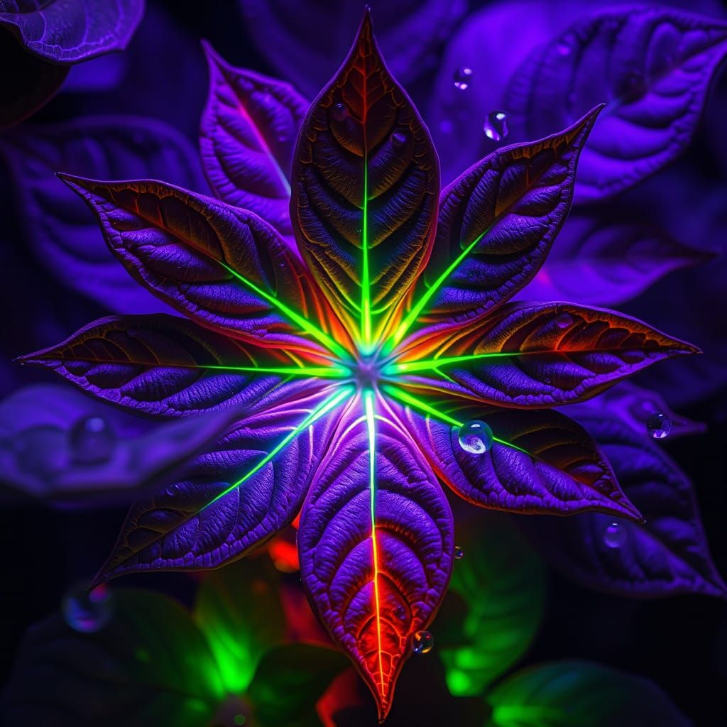 Cyberpunk Botanicals: Electric Nature in Bloom