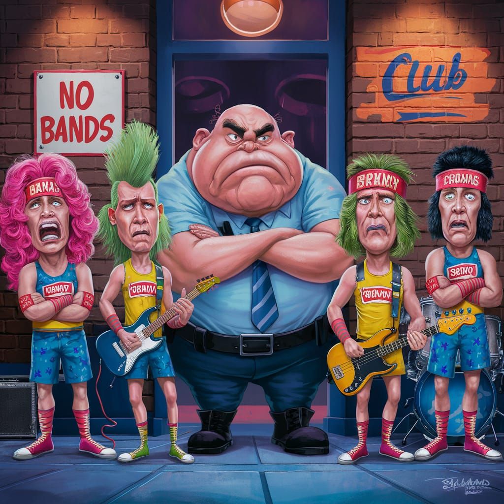 Banned band wearing bands
