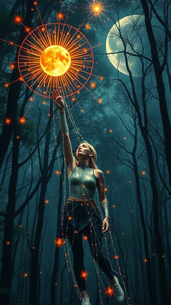 Transhumanist Goddess Unites Celestial and Terrestrial Force...