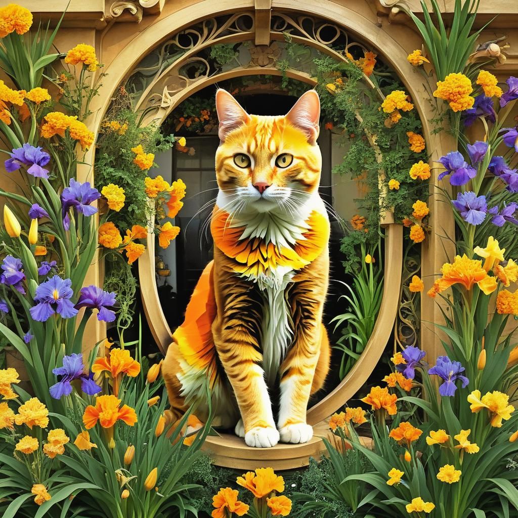 Eclectic House with Floral Kaleidoscope