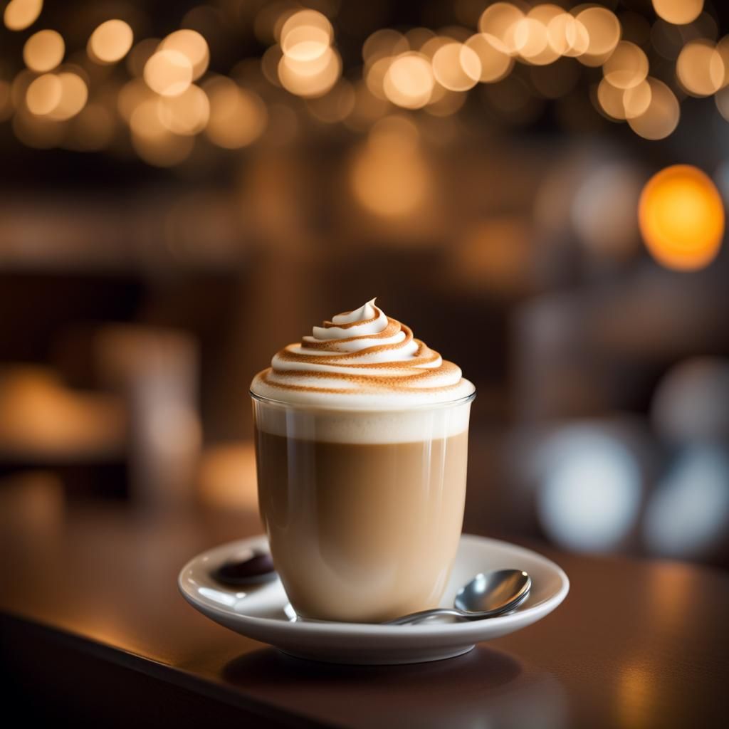 Spice Latte in Professional Photography Style