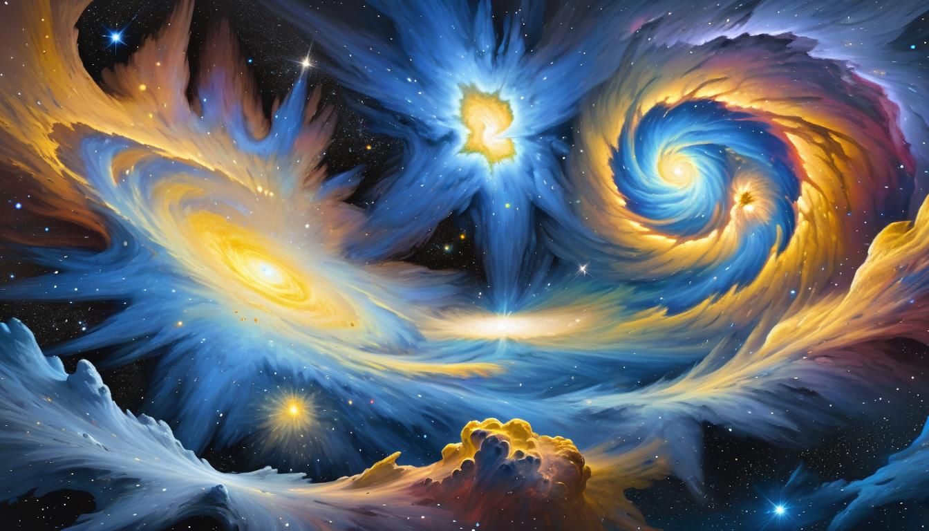 Cosmic Vortex in Iridescent Colors